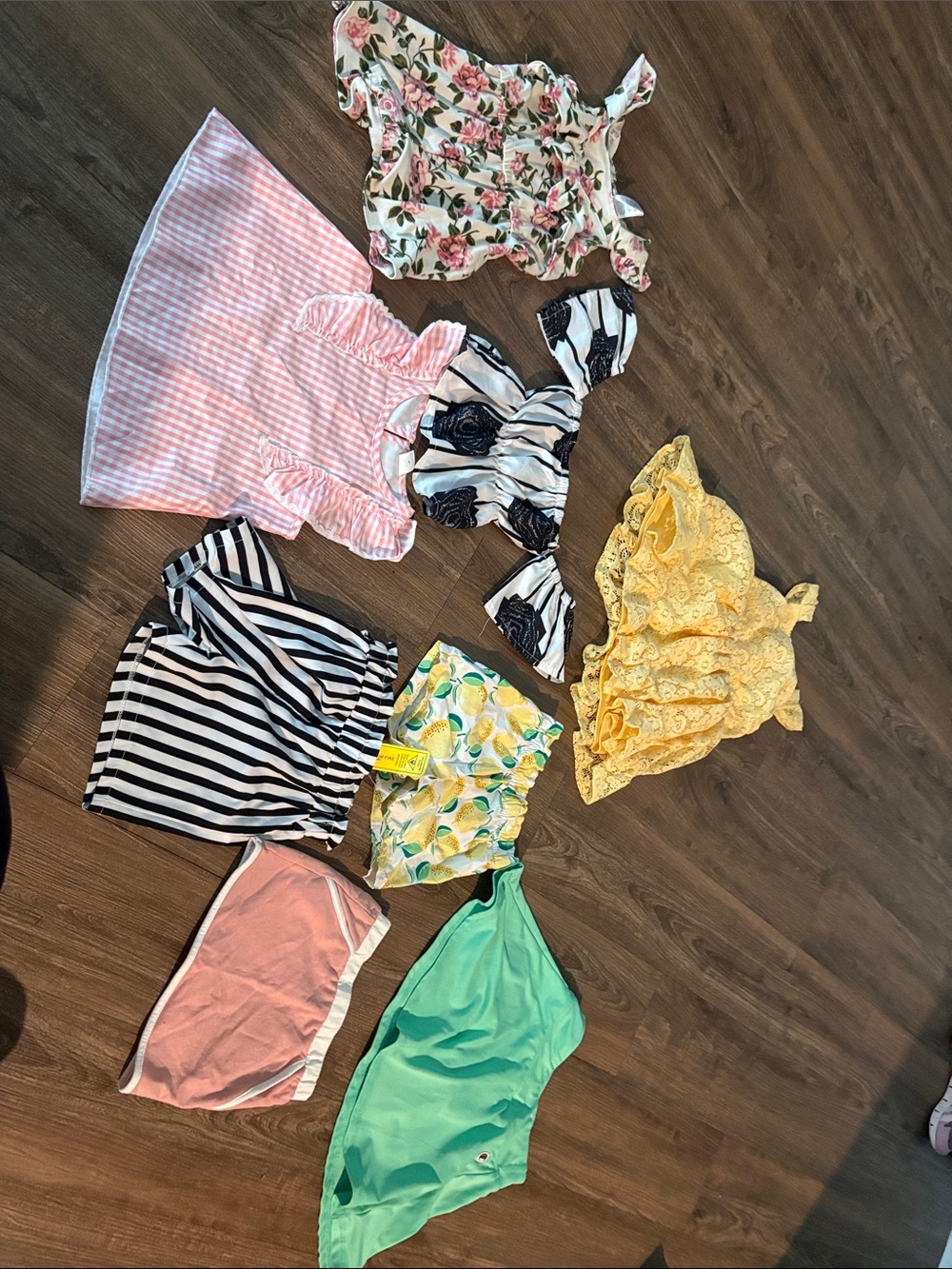 Assorted Girls' Pink and Yellow Kids' Bottoms – Mixed Brand